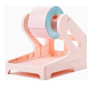 Thermal Shipping Label Holder, 4x6. For Rolls and Fanfold Labels (Pink)